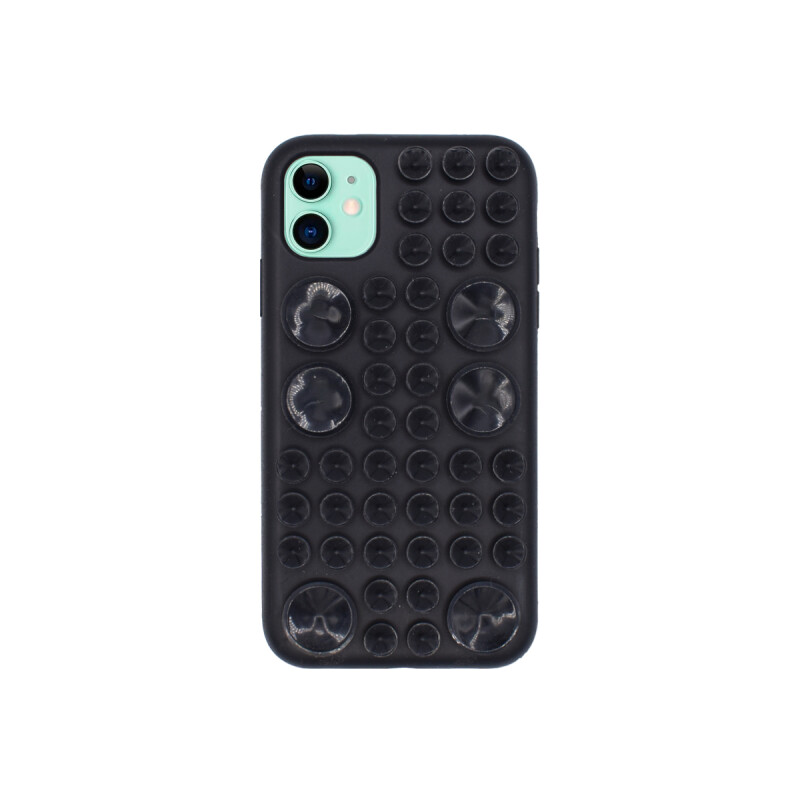 Protector para iPhone 11 con ventosas color negro Protector Para Iphone 11 Con Ventosas Color Negro