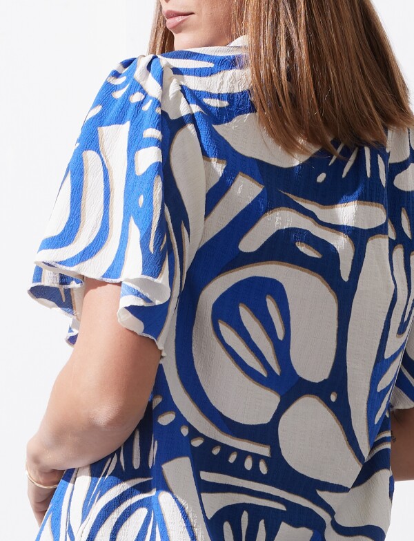 Blusa Print ROYAL/MULTI