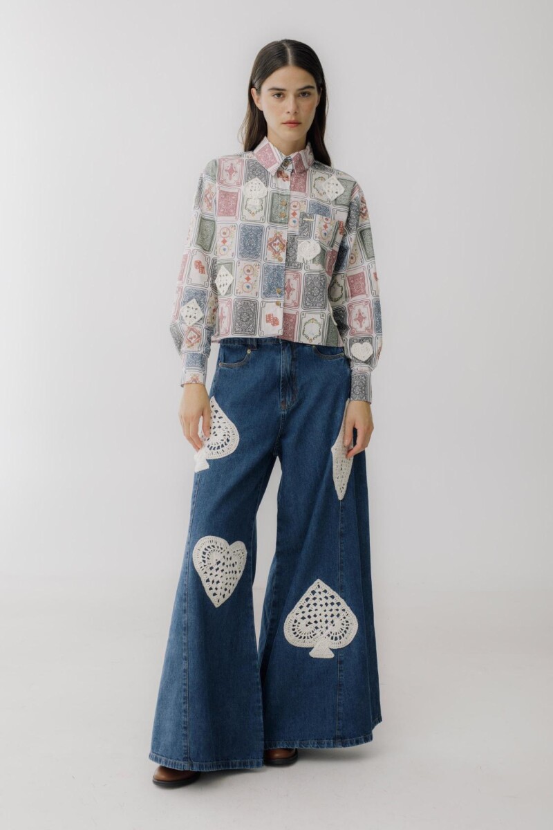 PRE VENTA Jean Wide XL Crochet Azul