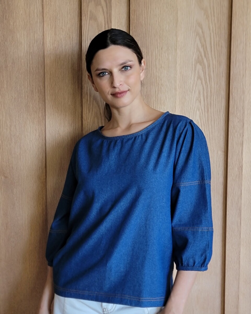 Blusa lagos - Denim Azul 