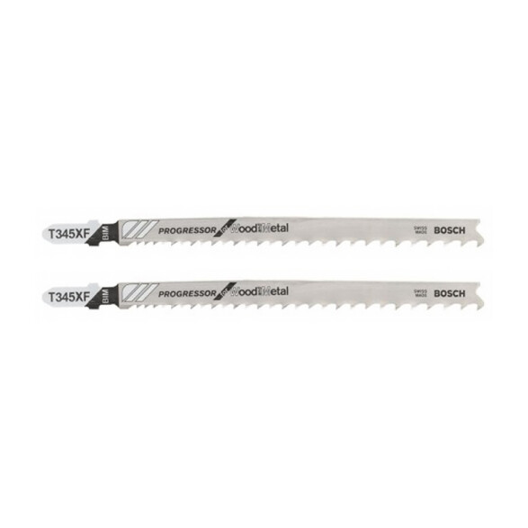 2 hojas p/caladora multimaterial T345XF Pro Bosch BS3416