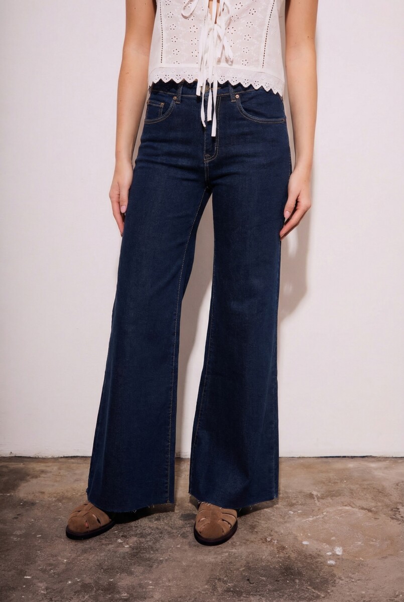 Jean Flared Wide Leg - Denim 