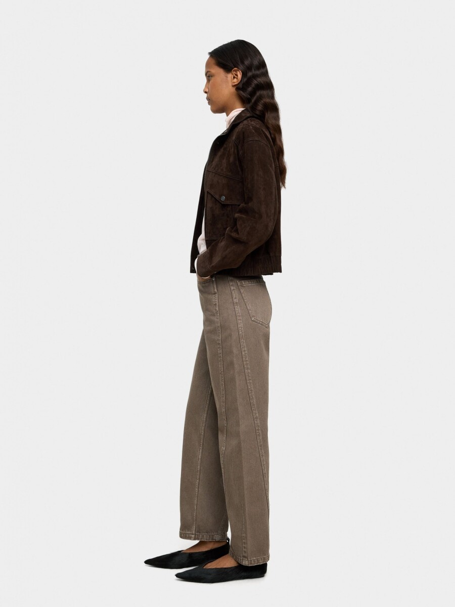 Pantalón Vaquero Baggy Balloon marron