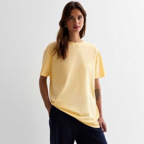Camiseta oversize lisa Beige
