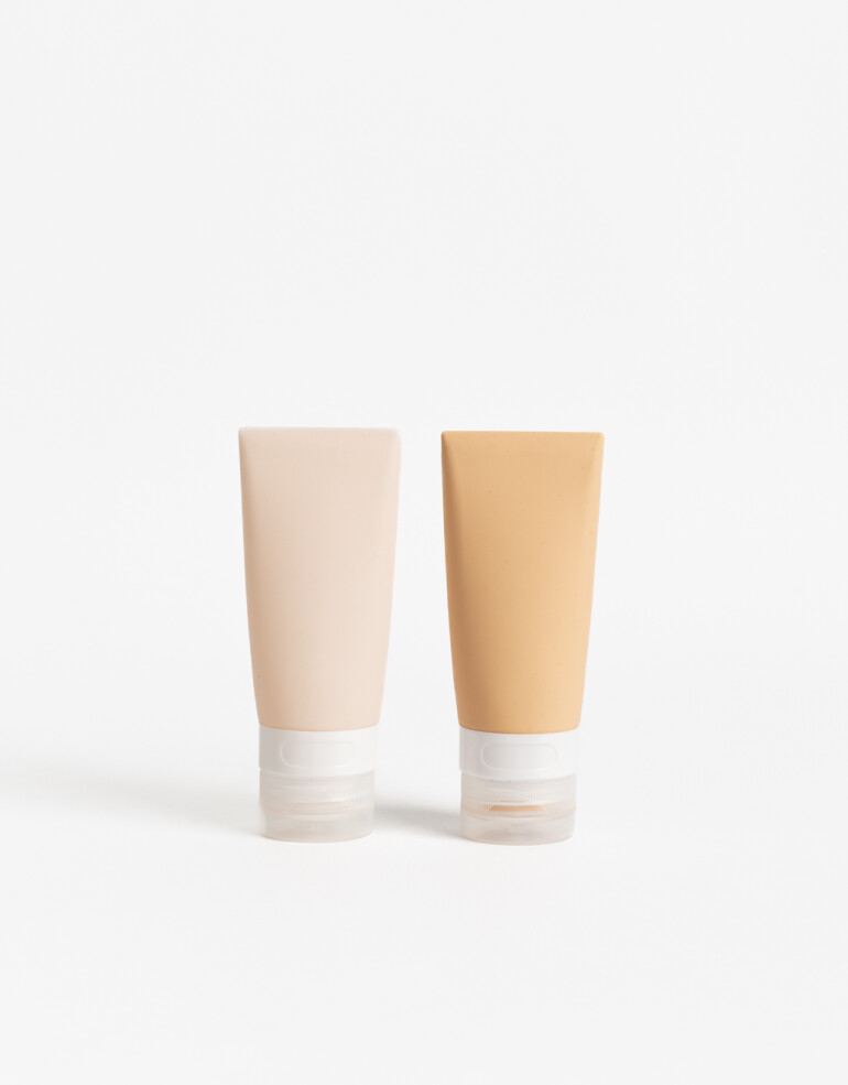 Set de Viaje Set De Estuche Y Envases Recargables - Combinacion Tricolor