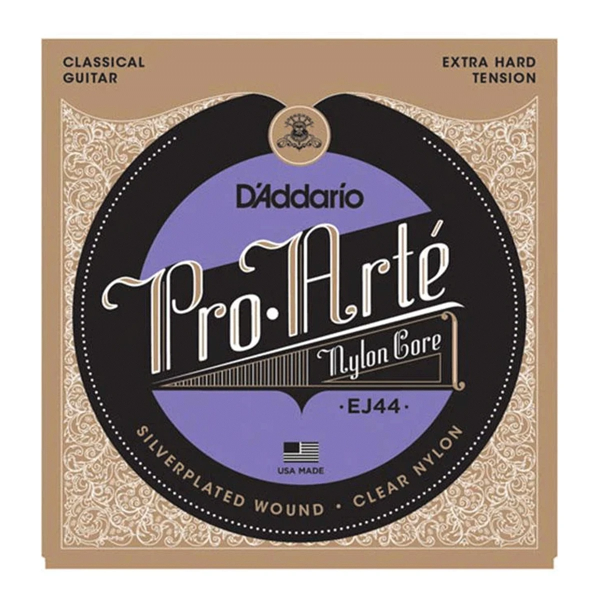Encordado Clásica Daddario Ej44 Pro Arte X Hard 