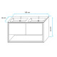 MUEBLE DE BLANCO C/BACHA Y VALVULAS - 120X46X61 BLANCO