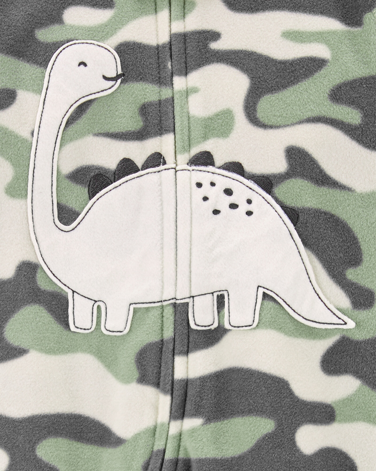 Pijama de micropolar estampado dinosaurios Sin color
