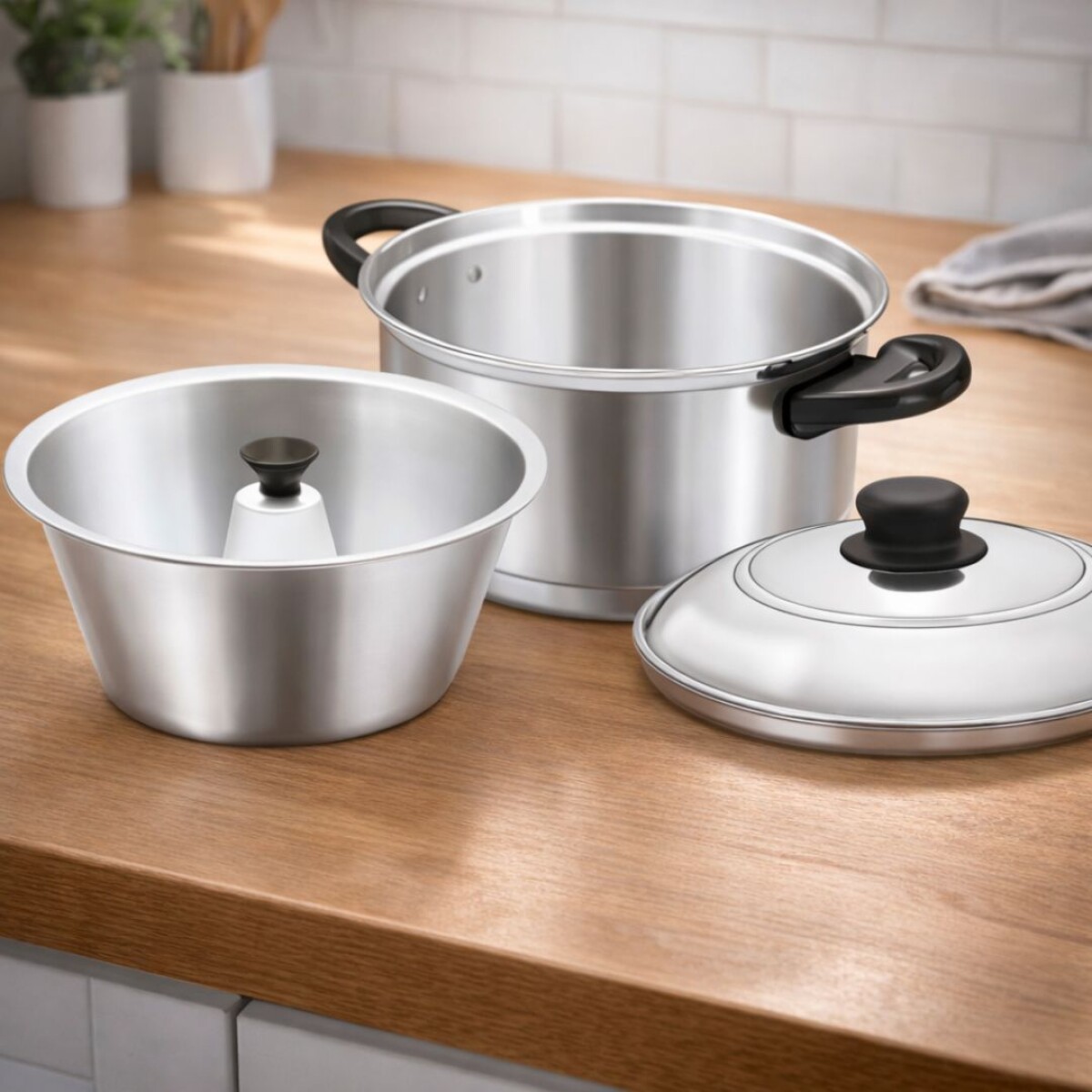 OLLA MOLDE PARA FLAN FORTALEZA ALUMINIO 