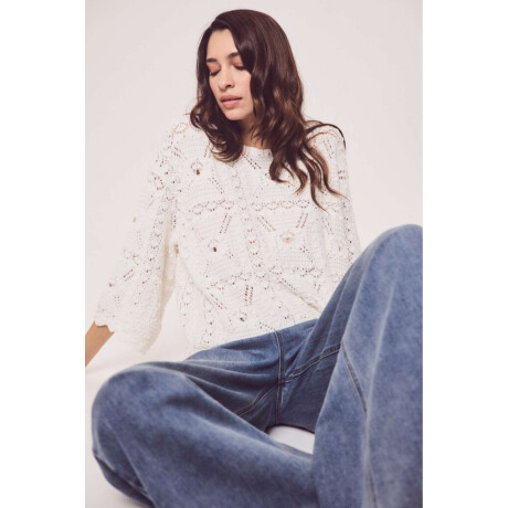 Sweater Textura Nacar