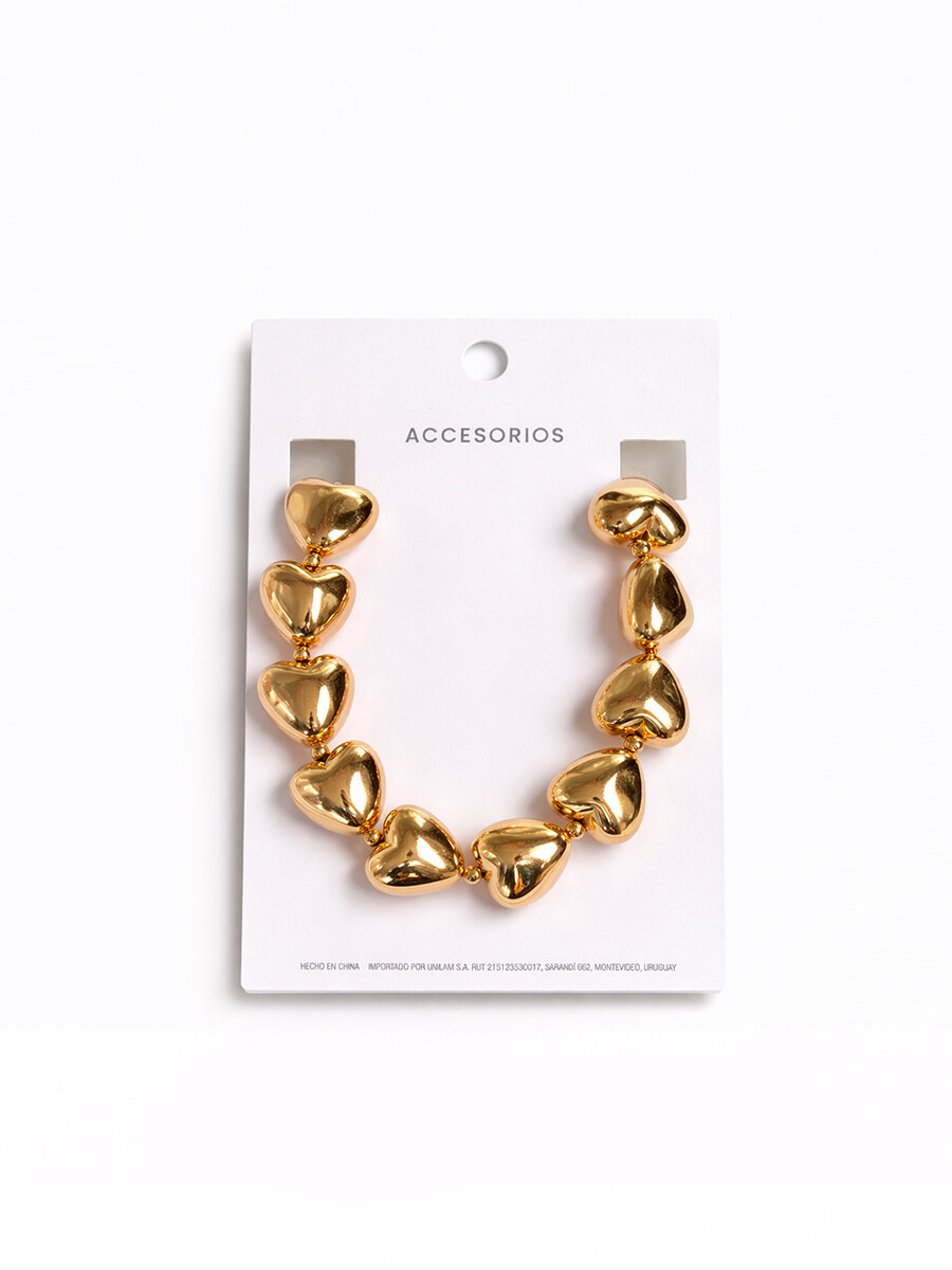 COLLAR CORAZÓN - DORADO 