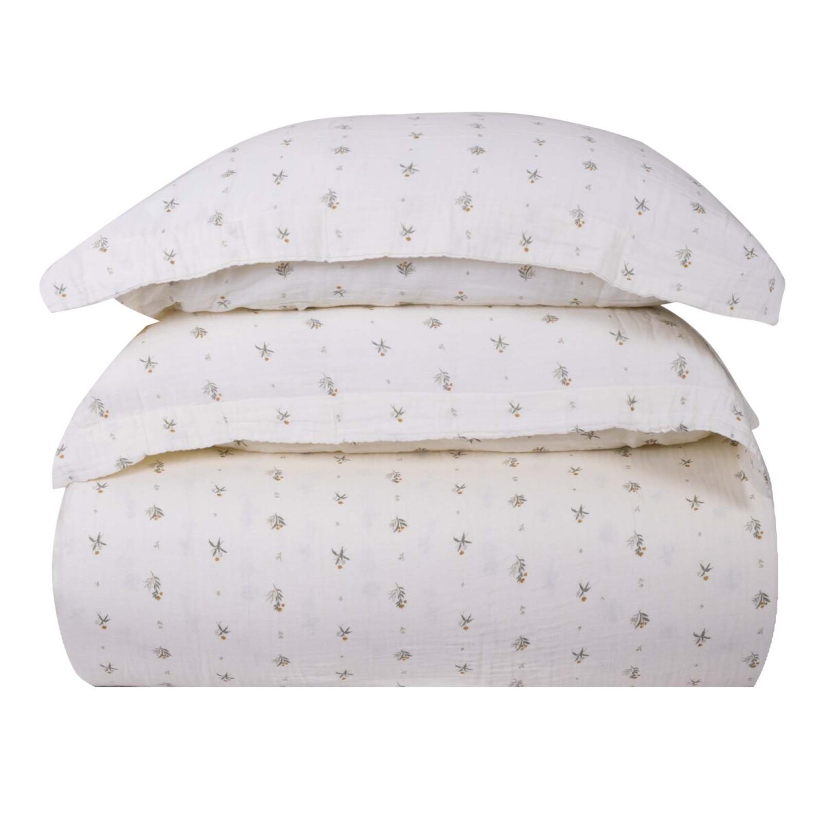 SET FDA. NÓRDICA RELAXED, - 2 PLAZAS ALGODON MULTICOLOR COTTON GAUZE FLOR 