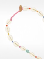 Collar Corto De Conchas Con Colgante multicolor