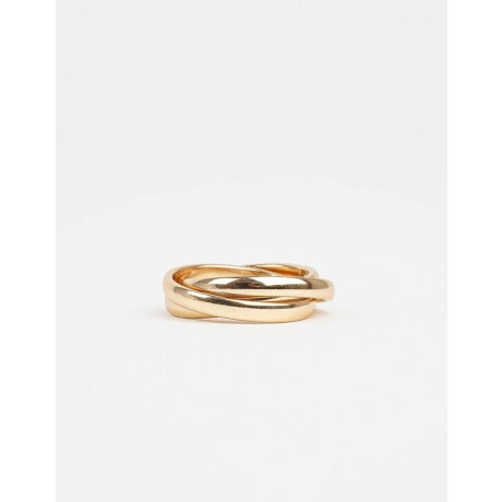 Anillo De Metal Dorado