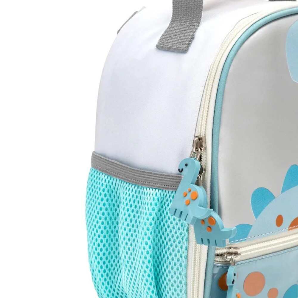 Mochila lunchera termica BUBAZOO BUBA Dino celeste