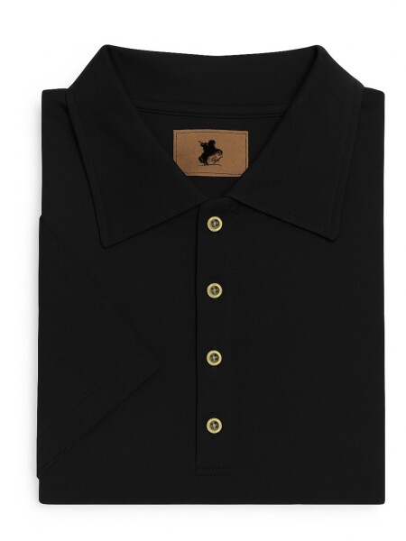 Remera tipo polo dama bagual NEGRA