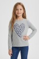 Camiseta manga larga GRIS MELANGE