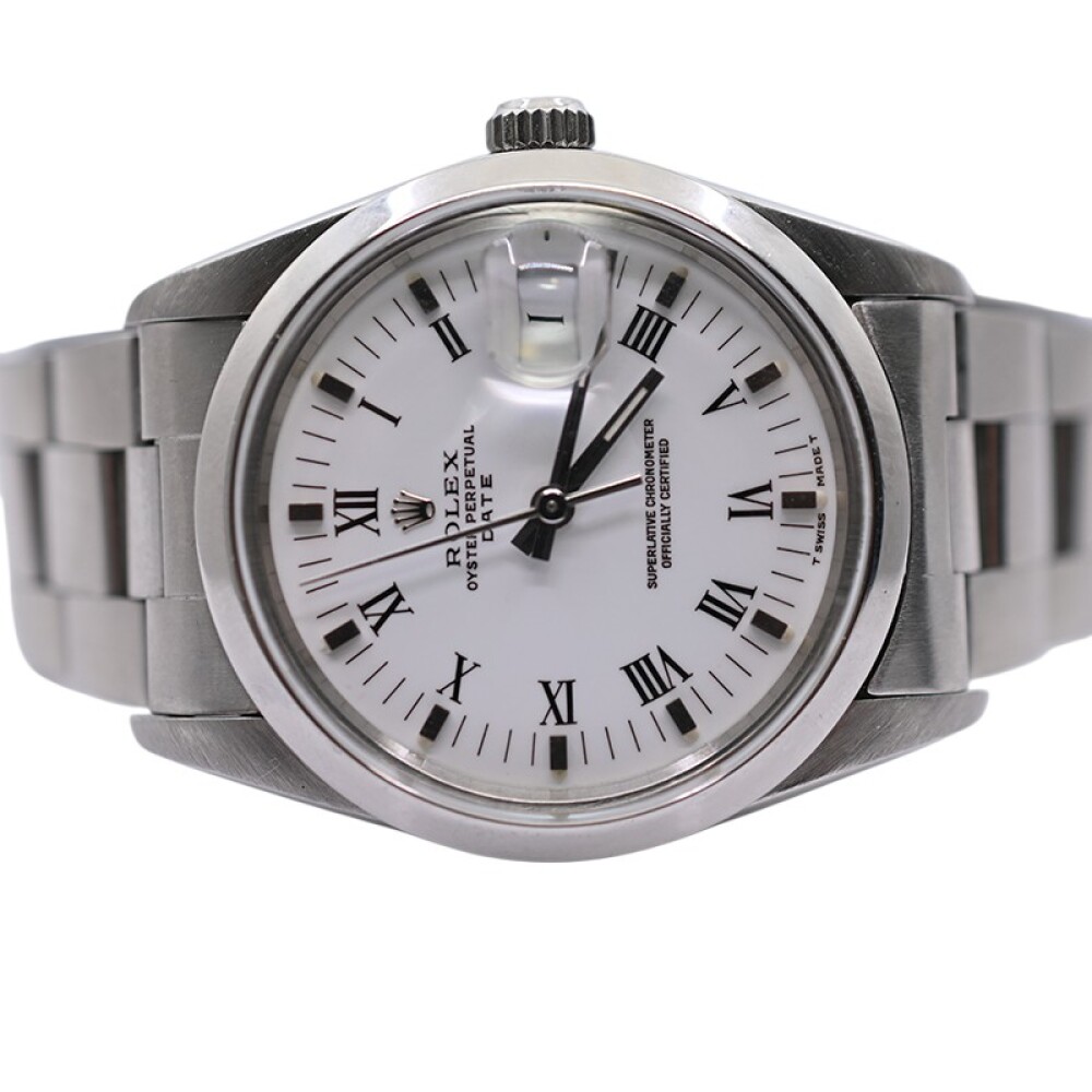 Rolex Date 15000 calendario rápido 34 mm año 1989 con estuche Rolex Date 15000 calendario rápido 34 mm año 1989 con estuche