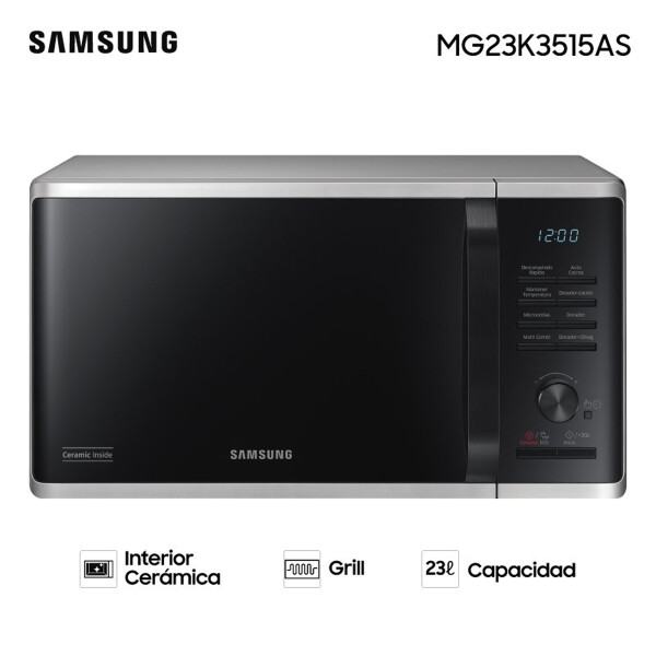 MICROONDAS SAMSUNG 23 LTS 800W GRILL MICROONDAS SAMSUNG 23 LTS 800W GRILL