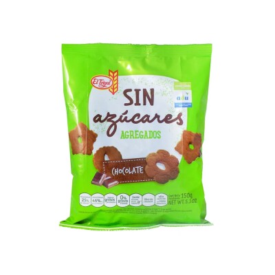 Galletas De Chocolate Sin Azúcar El Trigal 150g Galleta Choco S/a El Trigal