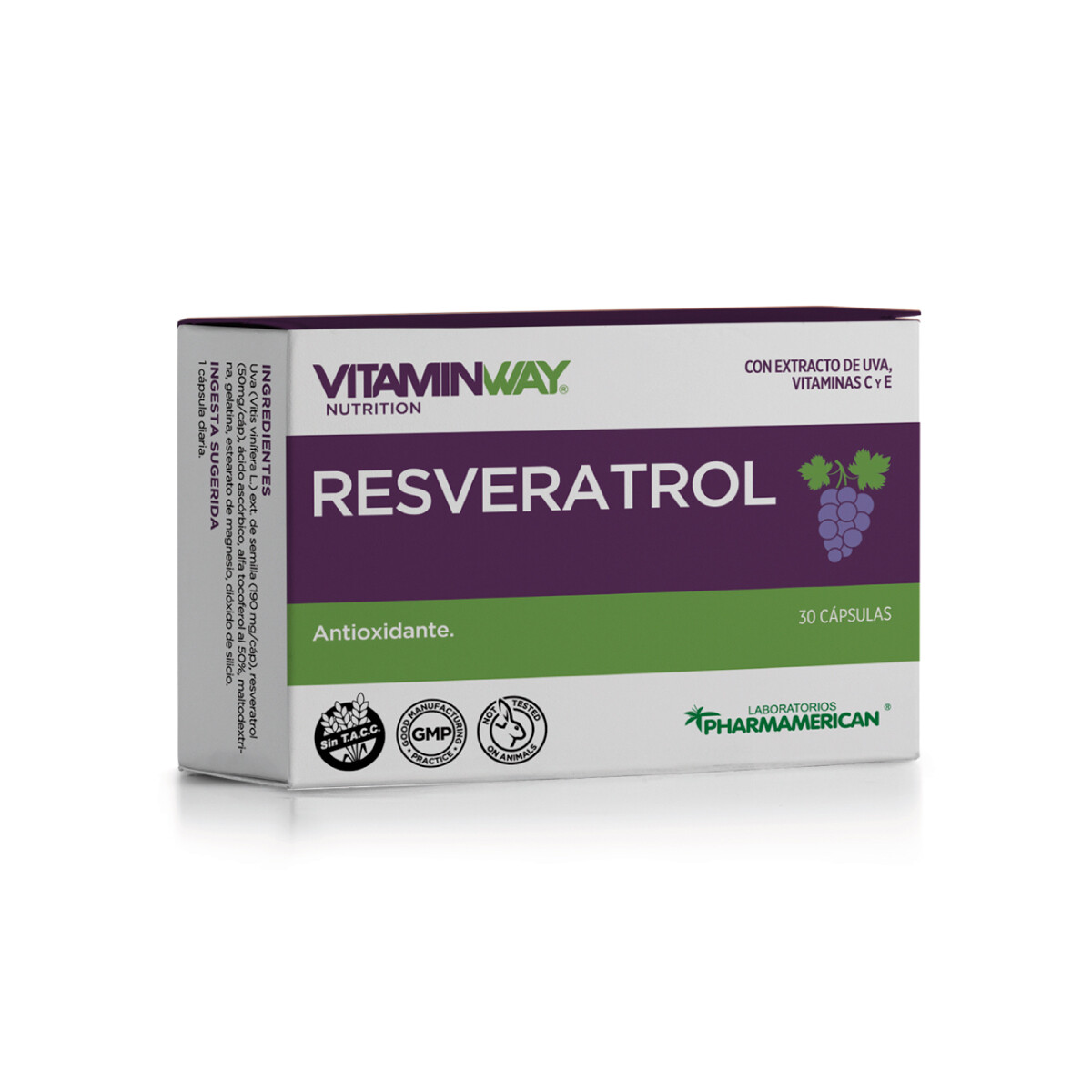 Vitaminway Resveratrol (Extracto de Uva) 30 caps 