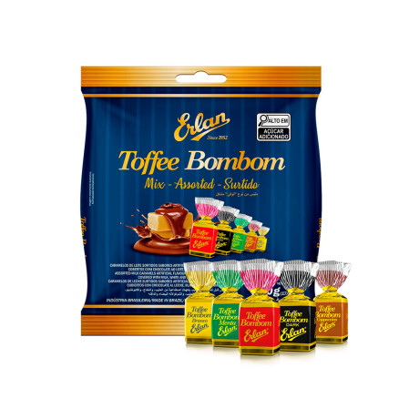 CARAMELO ERLAN TOFEE BOMBON. MIX-SURTIDO (AZUL) BOLSA 500 GRS CARAMELO ERLAN TOFEE BOMBON. MIX-SURTIDO (AZUL) BOLSA 500 GRS