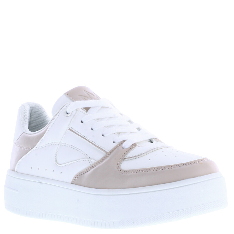 Championes de Mujer Miss Carol ROSA Blanco - Beige