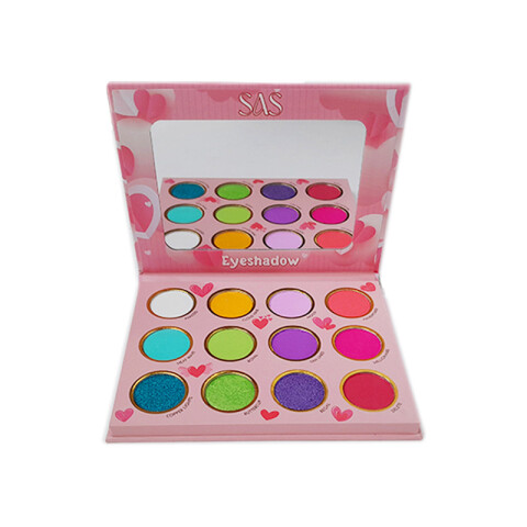 SAS Paleta de sombra de ojos 12 tonos Sas Paleta De Sombra De Ojos 12 Tonos