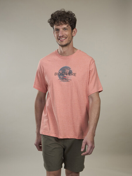 T-SHIRT EARTH CORAL MELANGE