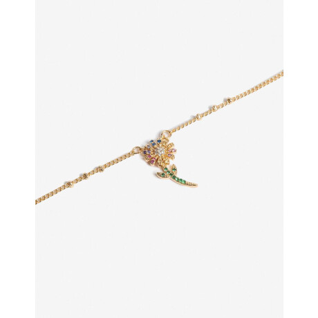 Cadena Corta Con Dije Margarita Dorado