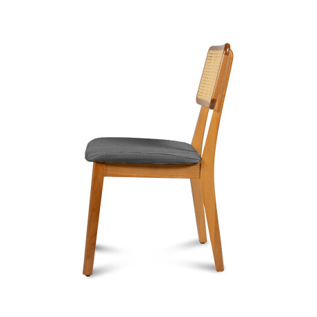 Silla Classic con tejido - Tela Rústica Ceniza