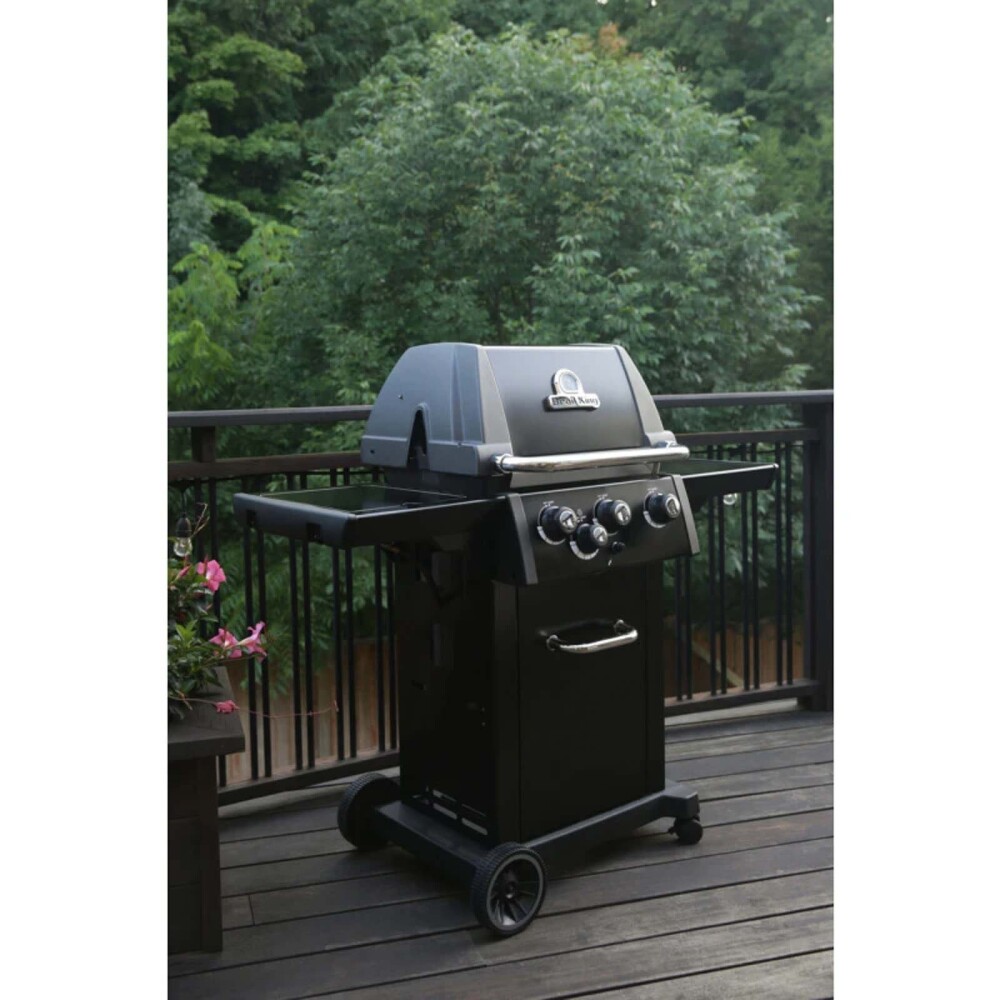 BARBACOA A GAS ACERO-INOXIDABLE NEGRO ROYAL 340