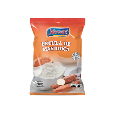 Fecula de mandioca Hornex 800g Fecula Mandioca Hornex 800g
