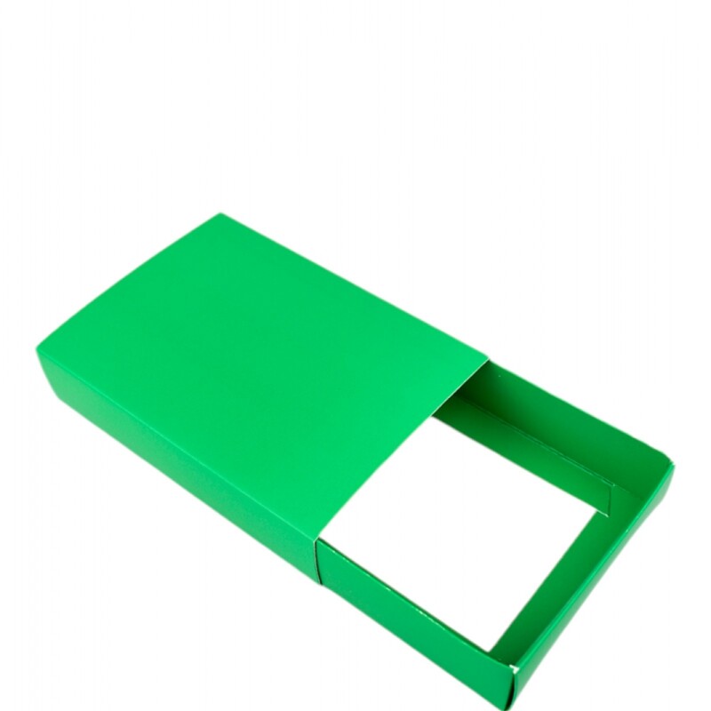 Caja 13 tipo caja fosforo 10x14x3 cm. VERDE BENETTON