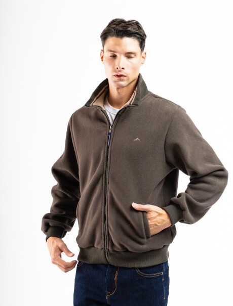 Campera de Polar Argentina Kaki/Beige