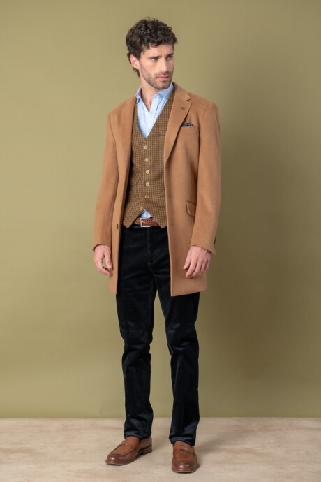 Chaquetón Slim Fit Camell