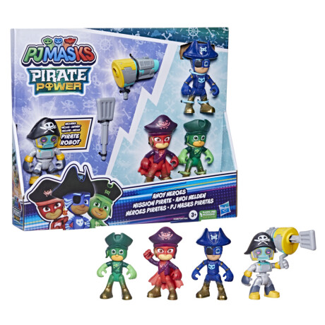 Pack X 4 Figuras Pj Masks Héroes Piratas 001