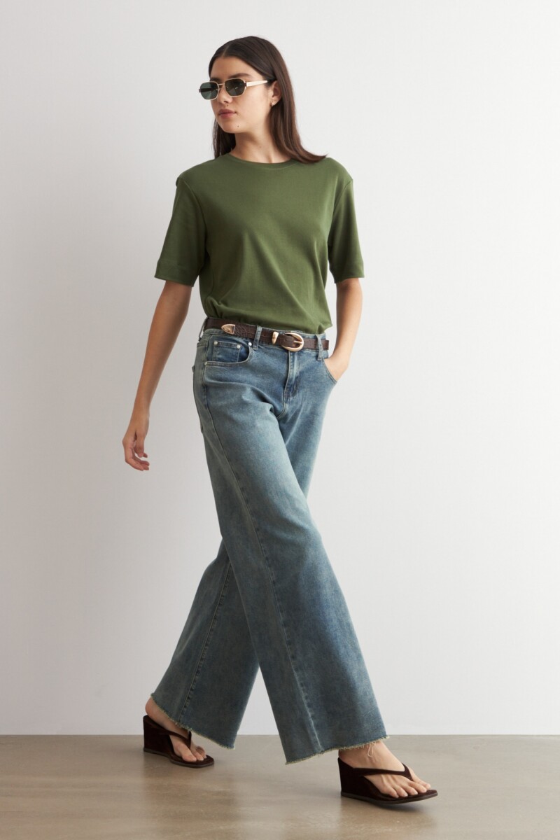 Jean wide leg Sil jean medio