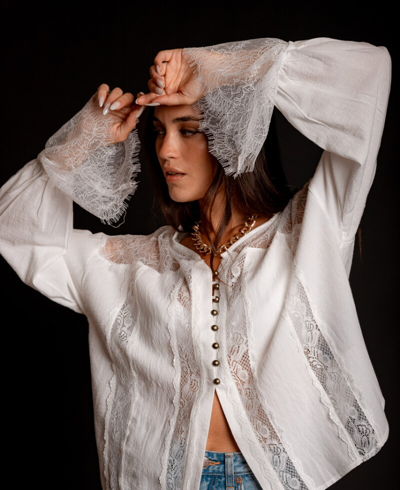 Camisa Viena (PRE VENTA) blanco