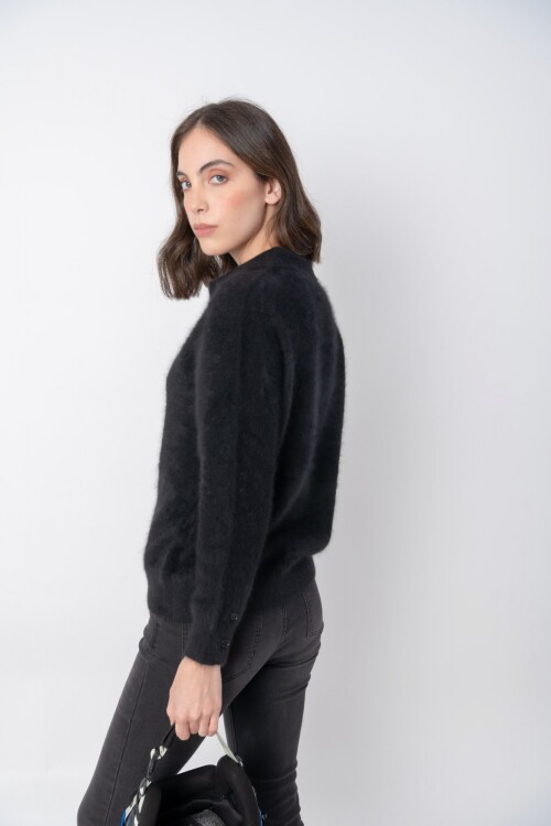 Cardiganr Cashmere Negro