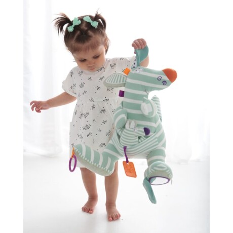 Set de 2 peluches de estimulación Dolce Ozzie el canguro Set de 2 peluches de estimulación Dolce Ozzie el canguro