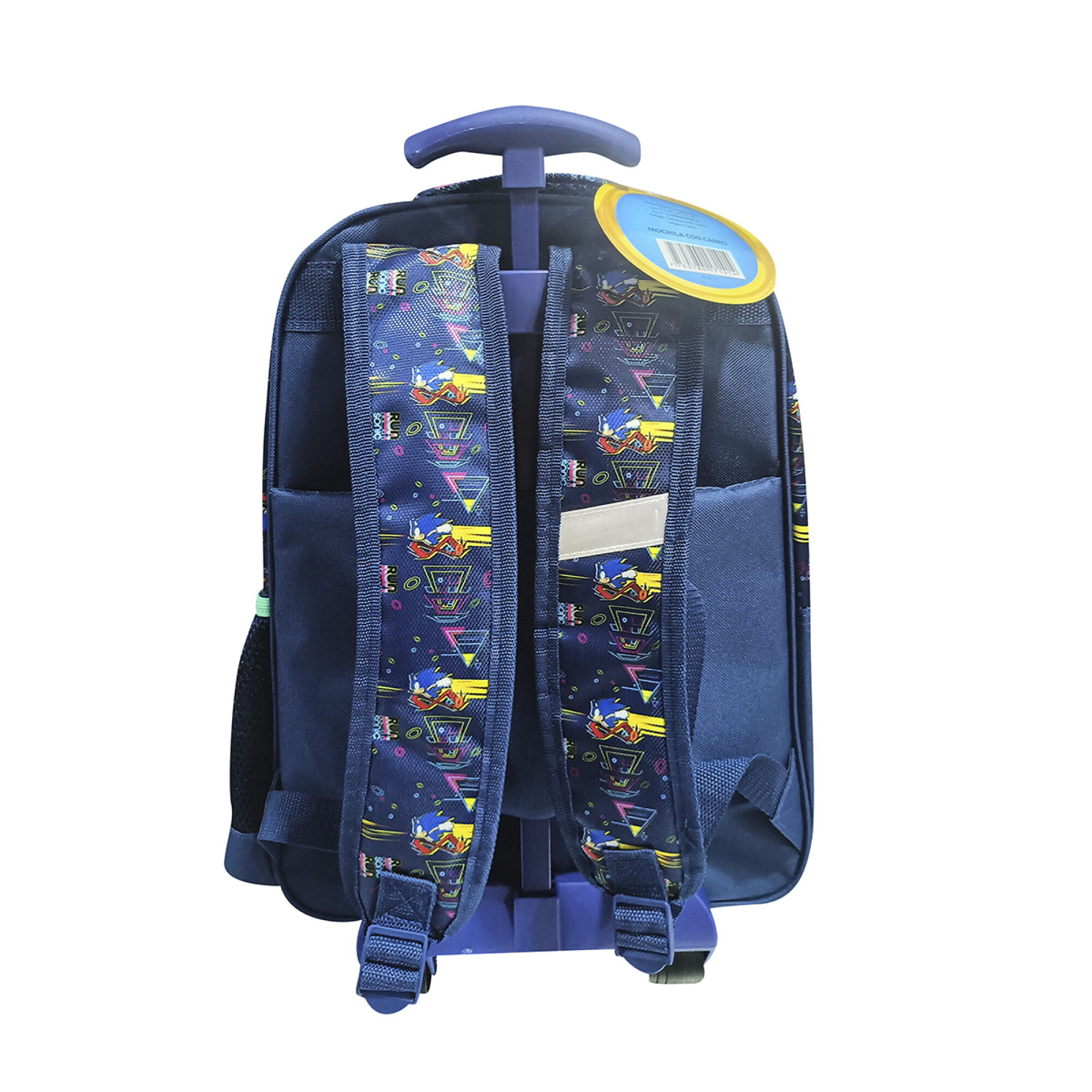 Mochila Infantil Sonic con Carro Jacquard Grande 40 x 30 cm - AZUL/ROJO ...