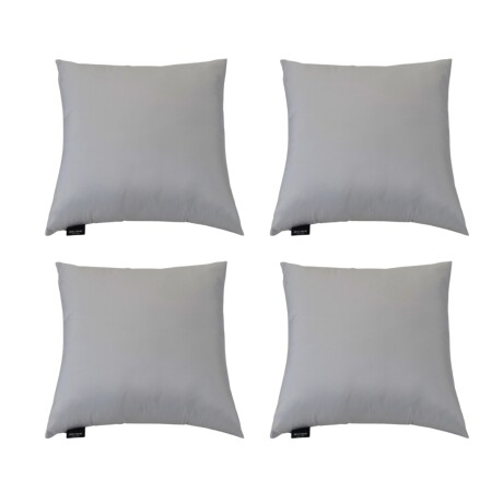 Set x4 funda de almohadones lisa 43 x 43 cm GRIS