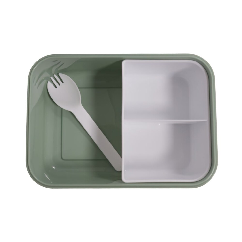 Tupper hermético -Rustico Color Pastel - Práctico para comidas Verde