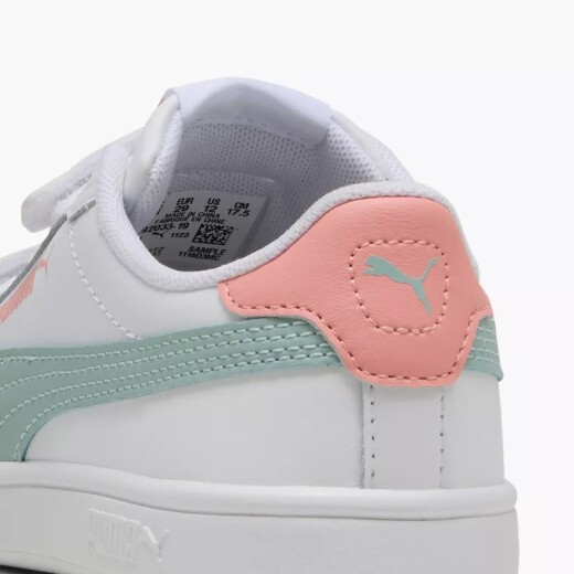 Champion Puma Smash 3.0 L V Niño Blanco/Verde Agua/Coral BLANCO/ROSA VE14