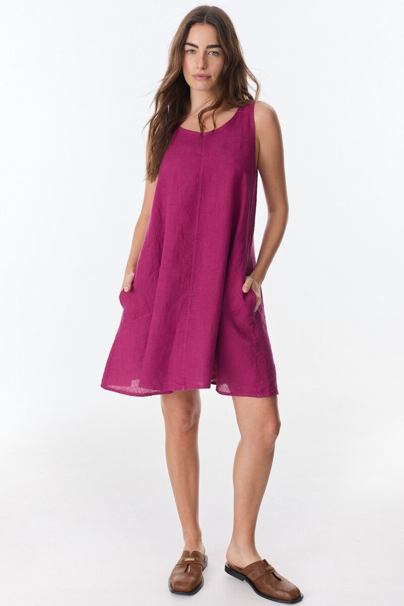 Vestido Diario - Magenta 