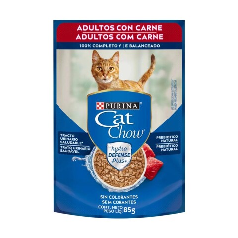 CAT CHOW EN SALSA ADULTOS CARNE 85 GRS