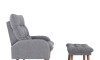 Combo Poltrona con Puf - Nantes Gris