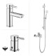 Juegos De Griferia Lavatorio Bajo Bidet Brillo Viseu
