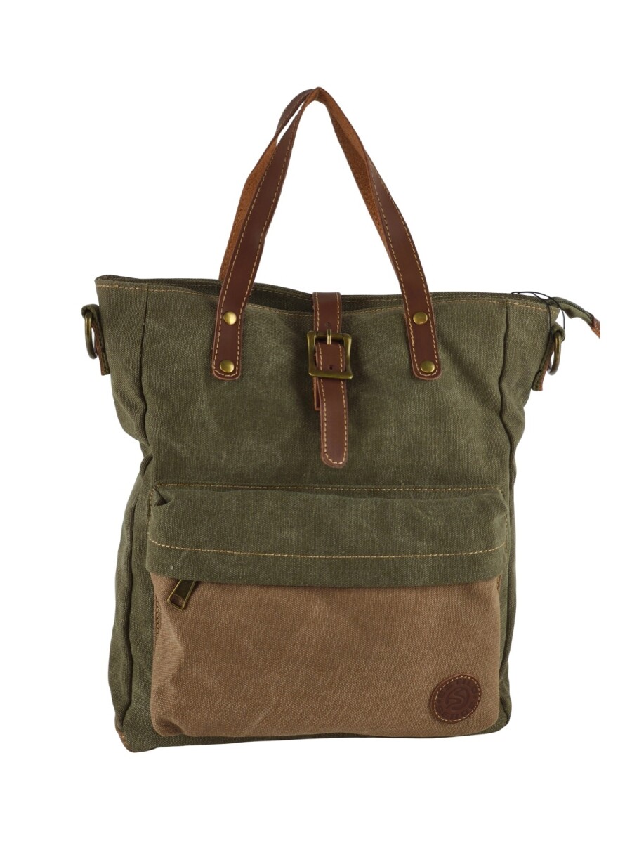 Bolso matera de lona - Verde 